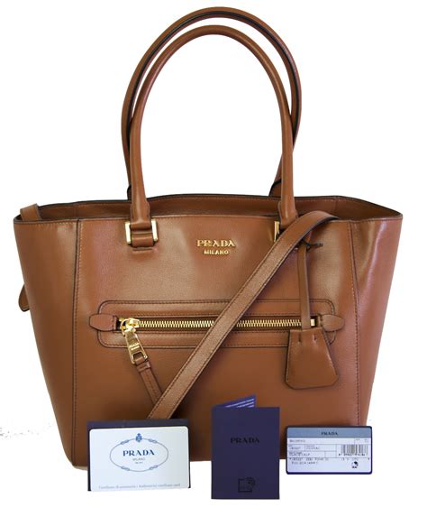 prada tasche cognac